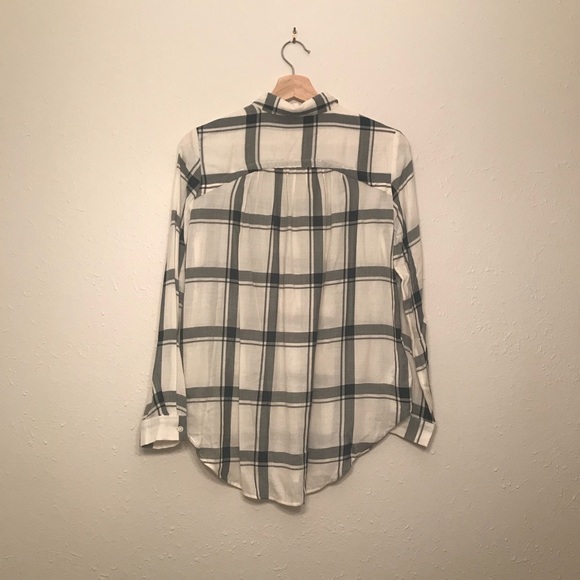 LOFT plaid button down NWT - Picture 6 of 6